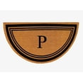 thumbnail image 1 of A1HC Natural Coir Flock Monogrammed Door Mat for Front Door, 30x60, Anti-Shed Treated Durable Doormat for Outdoor Entrance, Heavy Duty, Low Profile, Easy to Clean, Long Lasting, Front Porch Entry Rug, 1 of 7