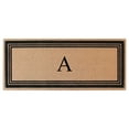 thumbnail image 1 of A1HC Natural Coir Flock Monogrammed Door Mat for Front Door, 30x60, Anti-Shed Treated Durable Doormat Outdoor Entrance, Heavy Duty, Thin Profile, Easy to Clean, Long Lasting, Front Door Entry Doormat, 1 of 6