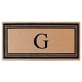 thumbnail image 1 of A1HC Natural Coir Flock Monogrammed Door Mat for Front Door, 36x72, Anti-Shed Treated Durable Doormat Outdoor Entrance, Heavy Duty, Thin Profile, Easy to Clean, Long Lasting, Front Door Entry Doormat, 1 of 5
