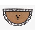 thumbnail image 1 of A1HC Natural Coir Monogrammed Door Mat For Front Door, 30"x48", Anti-Shed Treated Durable Doormat for Outdoor Entrance, Heavy Duty, Low Profile, Easy to Clean, Long Lasting Front Porch Entry Rug, 1 of 3