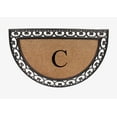 thumbnail image 1 of A1HC Natural Coir Monogrammed Door Mat For Front Door, 30"x48", Anti-Shed Treated Durable Doormat for Outdoor Entrance, Heavy Duty, Low Profile, Easy to Clean, Long Lasting Front Porch Entry Rug, 1 of 1