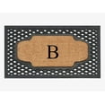 thumbnail image 1 of A1HC Natural Coir Monogrammed Door Mat For Front Door, 23x38, Anti-Shed Treated Durable for Outdoor Entrance, Heavy Duty, Low Profile Door Mat, Easy to Clean, Long Lasting, Front Porch Entry Rug, 1 of 7