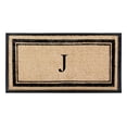 thumbnail image 1 of A1HC Natural Coir & Rubber 24"x48" Monogrammed Plain Border Door Mat, Heavy-Duty, Low-Profile, Anti-Shed, Easy to Clean, Outdoor, 1 of 6