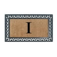 thumbnail image 1 of A1HC 30"x48" Natural Coir & Rubber Paisley Monogrammed Door Mat, Heavy-Duty, Low-Profile, Anti-Shed Outdoor Entrance Mat, 1 of 7