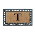 thumbnail image 1 of A1HC 30"x48" Natural Coir & Rubber Paisley Monogrammed Door Mat, Heavy-Duty, Low-Profile, Anti-Shed Outdoor Entrance Mat, 1 of 7