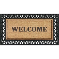 A1HC Natural Coir & Rubber Door Mat, 30x48, Thick Durable Doormats for, Heavy Duty Large Size Doormat, Anti-Shed Doormat, Fade-Resistant Door mat, Long Lasting, Front Door Entry Doormat