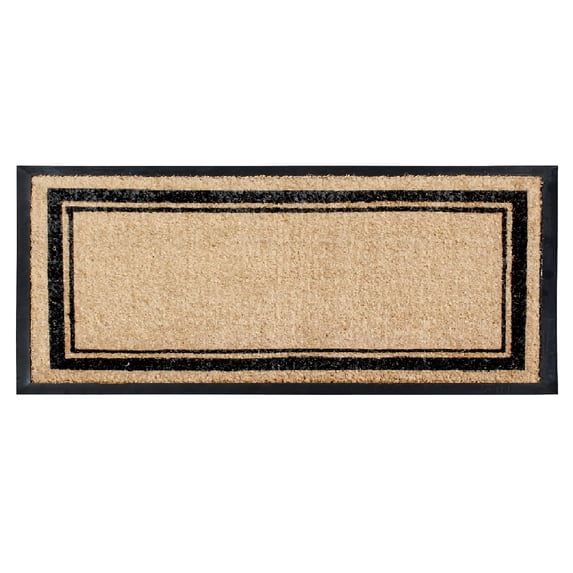 A1HC 30"x60" Natural Coir & Rubber Markham Picture Frame Door Mat, Heavy-Duty, Anti-Shed, Fade-Resistant, Durable Outdoor Welcome Mat