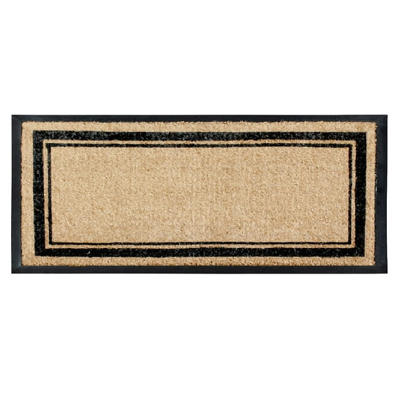 A1HC 30"x60" Natural Coir & Rubber Markham Picture Frame Door Mat, Heavy-Duty, Anti-Shed, Fade-Resistant, Durable Outdoor Welcome Mat