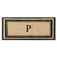 thumbnail image 1 of A1HC Natural Coir & Rubber 30"x60" Markham Picture Frame Door Mat, Hand-Flocked, Thick, Durable, Heavy-Duty, Indoor/Outdoor, 1 of 7