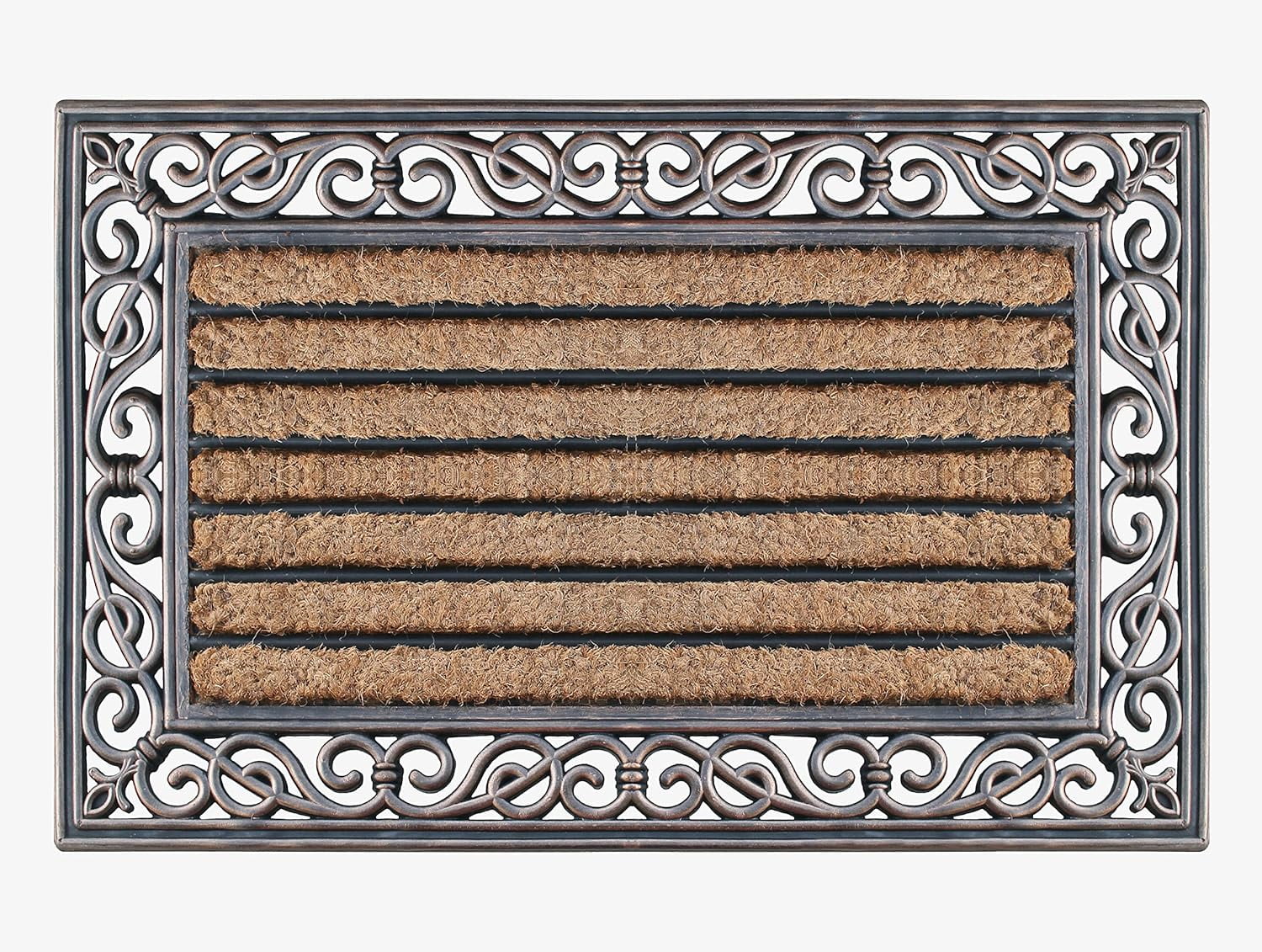 A1HC Natural Coir and Rubber Large Door Mat, 18x30,Thick Durable