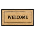 thumbnail image 1 of A1HC 30" x 60" Picture Frame Welcome Coir and Rubber Door Mat, Heavy-Duty Outdoor Entrance Mat for Front Porch, Patio, or Entryway, 1 of 7