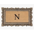 thumbnail image 1 of A1HC Natural Rubber & Coir 24x36 Monogrammed Doormat For Front Door, Anti-Shed Treated Durable Doormat for Outdoor Entrance, Heavy Duty, Low Profile, Easy to Clean, Long Lasting Front Porch Entry Rug, 1 of 7