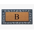 thumbnail image 1 of A1HC Natural Rubber & Coir 24x36 Monogrammed Doormat For Front Door, Anti-Shed Treated Durable Doormat for Outdoor Entrance, Heavy Duty, Low Profile, Easy to Clean, Long Lasting Front Porch Entry Rug, 1 of 7