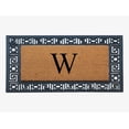 thumbnail image 1 of A1HC Natural Rubber & Coir 24x36 Monogrammed Doormat For Front Door, Anti-Shed Treated Durable Doormat for Outdoor Entrance, Heavy Duty, Low Profile, Easy to Clean, Long Lasting Front Porch Entry Rug, 1 of 7