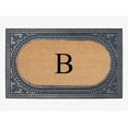 thumbnail image 1 of A1HC Natural Rubber & Coir 24x39 Monogrammed Doormat For Front Door, Anti-Shed Treated Durable Doormat for Outdoor Entrance, Heavy Duty, Low Profile, Easy to Clean, Long Lasting Front Porch Entry Rug, 1 of 7