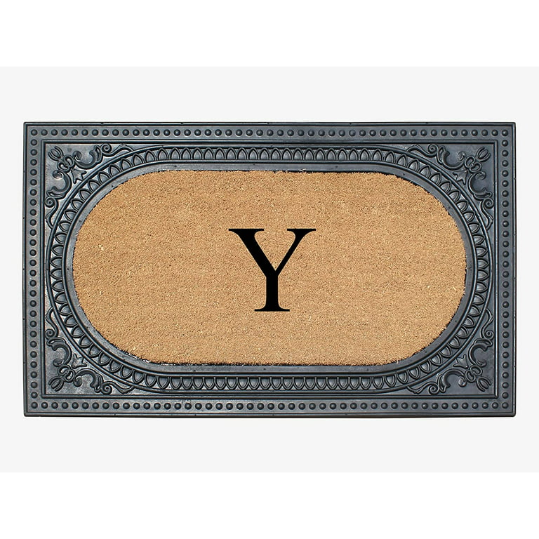 https://i5.walmartimages.com/seo/A1HC-Natural-Rubber-Coir-24x39-Monogrammed-Doormat-For-Front-Door-Anti-Shed-Treated-Durable-Outdoor-Entrance-Heavy-Duty-Low-Profile-Easy-Clean-Long-L_7d8e64c7-11e0-412a-9d1b-3a25c29263fd.2fa4b47804eecd277aeb11eae51bf330.jpeg?odnHeight=768&odnWidth=768&odnBg=FFFFFF