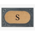 thumbnail image 1 of A1HC Natural Rubber & Coir 24x39 Monogrammed Doormat For Front Door, Anti-Shed Treated Durable Doormat for Outdoor Entrance, Heavy Duty, Low Profile, Easy to Clean, Long Lasting Front Porch Entry Rug, 1 of 7
