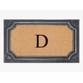 thumbnail image 1 of A1HC Natural Rubber & Coir 24x39 Monogrammed Doormat For Front Door, Anti-Shed Treated Durable Doormat for Outdoor Entrance, Heavy Duty, Low Profile, Easy to Clean, Long Lasting Front Porch Entry Rug, 1 of 7