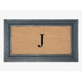 thumbnail image 1 of A1HC Natural Rubber & Coir 24x39 Monogrammed Doormat For Front Door, Anti-Shed Treated Durable Doormat for Outdoor Entrance, Heavy Duty, Low Profile, Easy to Clean, Long Lasting Front Porch Entry Rug, 1 of 7