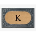 thumbnail image 1 of A1HC Natural Rubber & Coir 24x39 Monogrammed Doormat For Front Door, Anti-Shed Treated Durable Doormat for Outdoor Entrance, Heavy Duty, Low Profile, Easy to Clean, Long Lasting Front Porch Entry Rug, 1 of 7