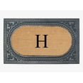 thumbnail image 1 of A1HC Natural Rubber & Coir 24x39 Monogrammed Doormat For Front Door, Anti-Shed Treated Durable Doormat for Outdoor Entrance, Heavy Duty, Low Profile, Easy to Clean, Long Lasting Front Porch Entry Rug, 1 of 6