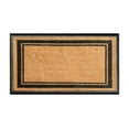 thumbnail image 1 of A1HC 30"x48" Natural Coir & Rubber Door Mat, Outdoor Front Porch Welcome Mat, Heavy-Duty, Fade-Resistant, Anti-Shed, Black Border, 1 of 7