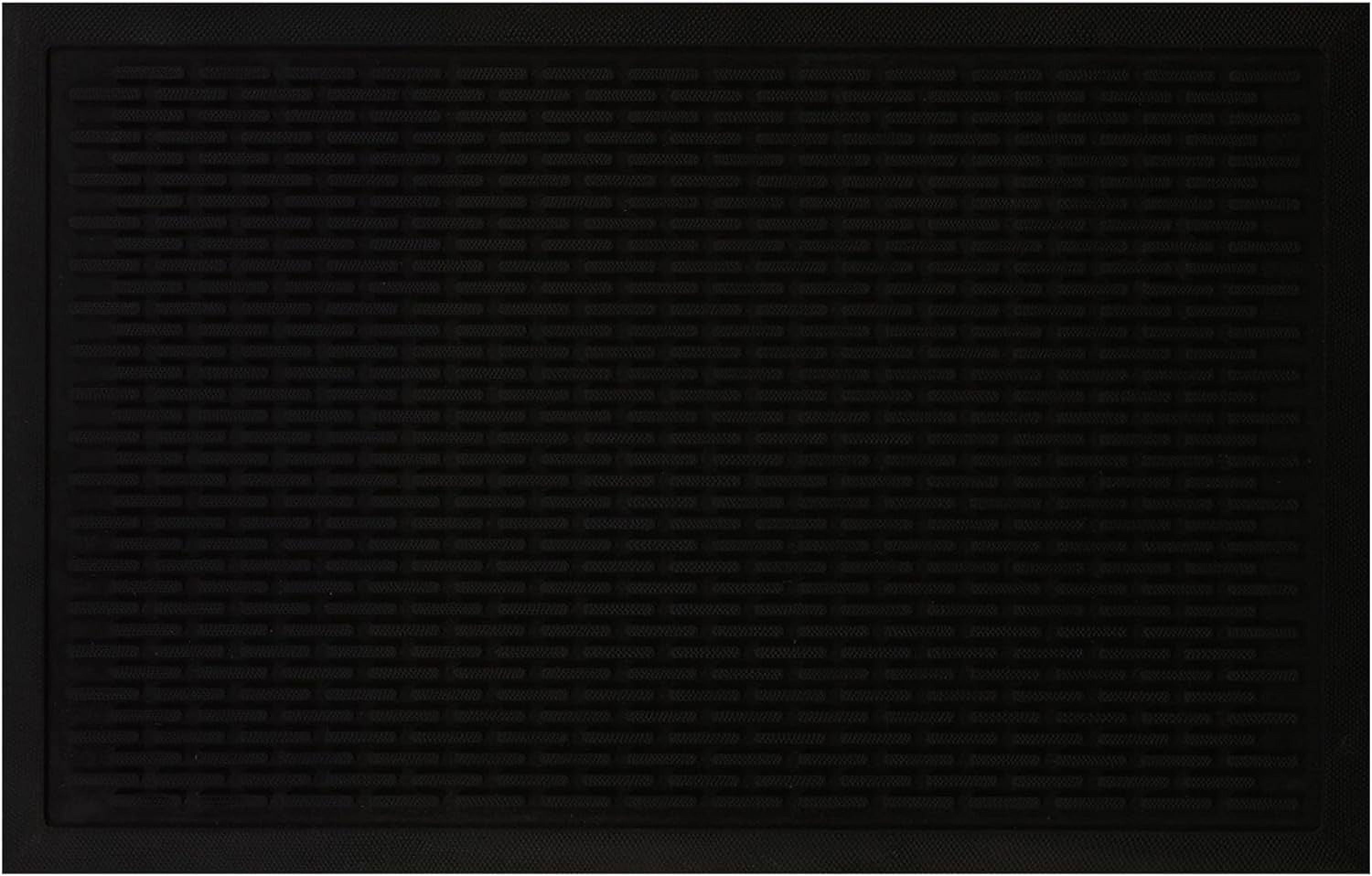 A1HC Natural Rubber Scraper Door Mat 18"x30" for Mud & Dirt Control, Heavy Traffic, Commercial & Residential Entryways