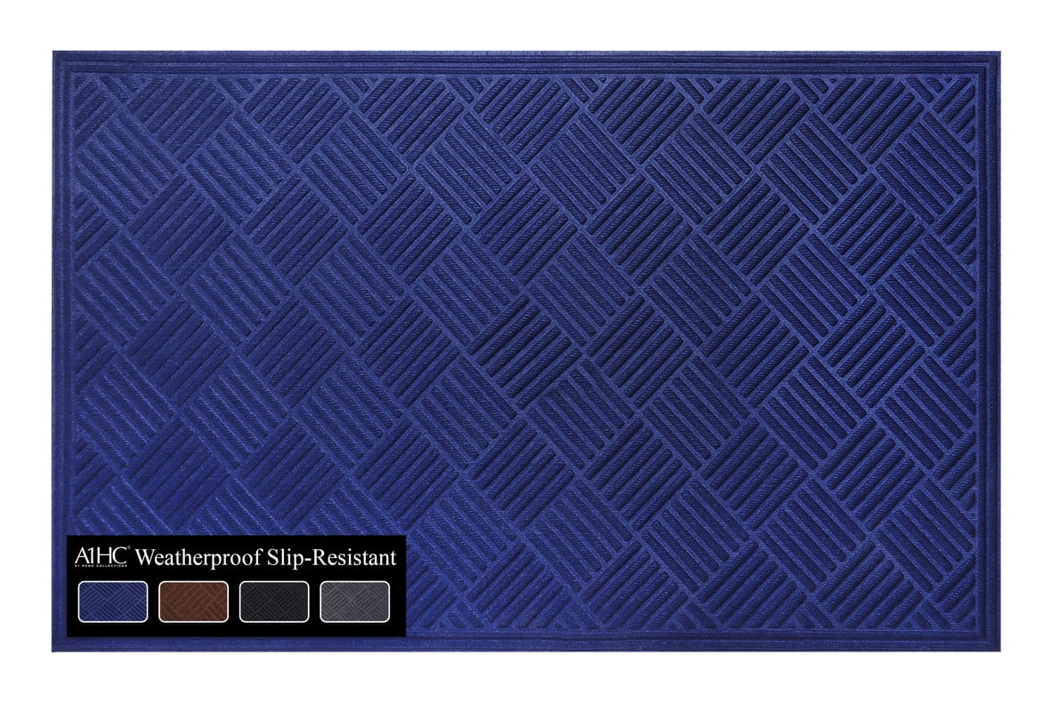 A1HC New Durable and Versatile Polypropylene Rubber Door Mat All Weather Inside Outside Door Mat Easy to Maintain for Entrance Back Doors, Patio, Garage 36" x 60"
