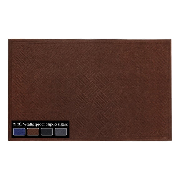 A1HC New Durable and Versatile Polypropylene Rubber Door Mat All Weather Inside Outside Door Mat Easy to Maintain for Entrance Back Doors, Patio, Garage 36" x 60"