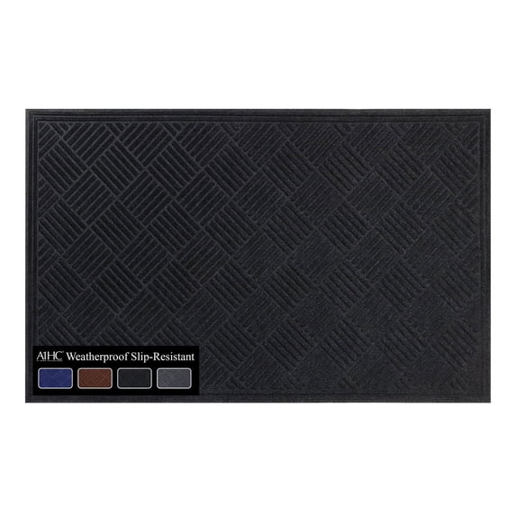 A1HC New Durable and Versatile Polypropylene Rubber Door Mat All Weather Inside Outside Door Mat Easy to Maintain for Entrance Back Doors, Patio, Garage 36" x 60"