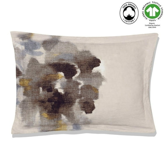 A1HC Reversible Print Organic Cotton Pillow Sham (Set of 2) | GOTS Certified Organic Cotton Pillowcase