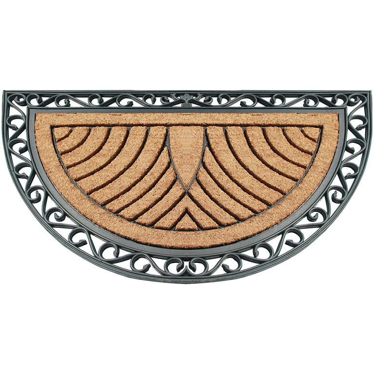 A1hc Rubber Doormat/Oak Tree Design, All Season Large 30x48, Bronze