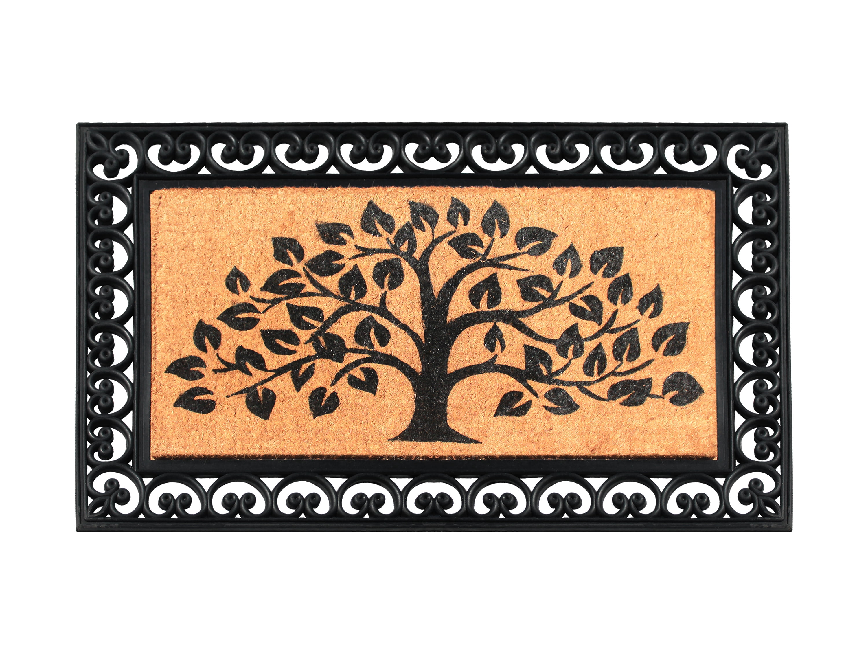 A1HC Rubber and Coir Tree of Life Classic Paisley Border Double
