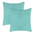 thumbnail image 1 of A1HC Set of 2 Luxurious Soft Velvet Throw Pillow Covers Only, 22"x22", Aqua Blue, Decorative Cushion Covers with Hidden YKK Zipper for Sofa or Bed, 1 of 5