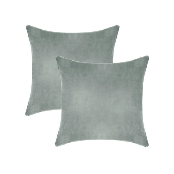 A1HC Hypoallergenic Down Alternative Pillow Inserts, 18x18 in, Square, Pack of 2, Dove Grey