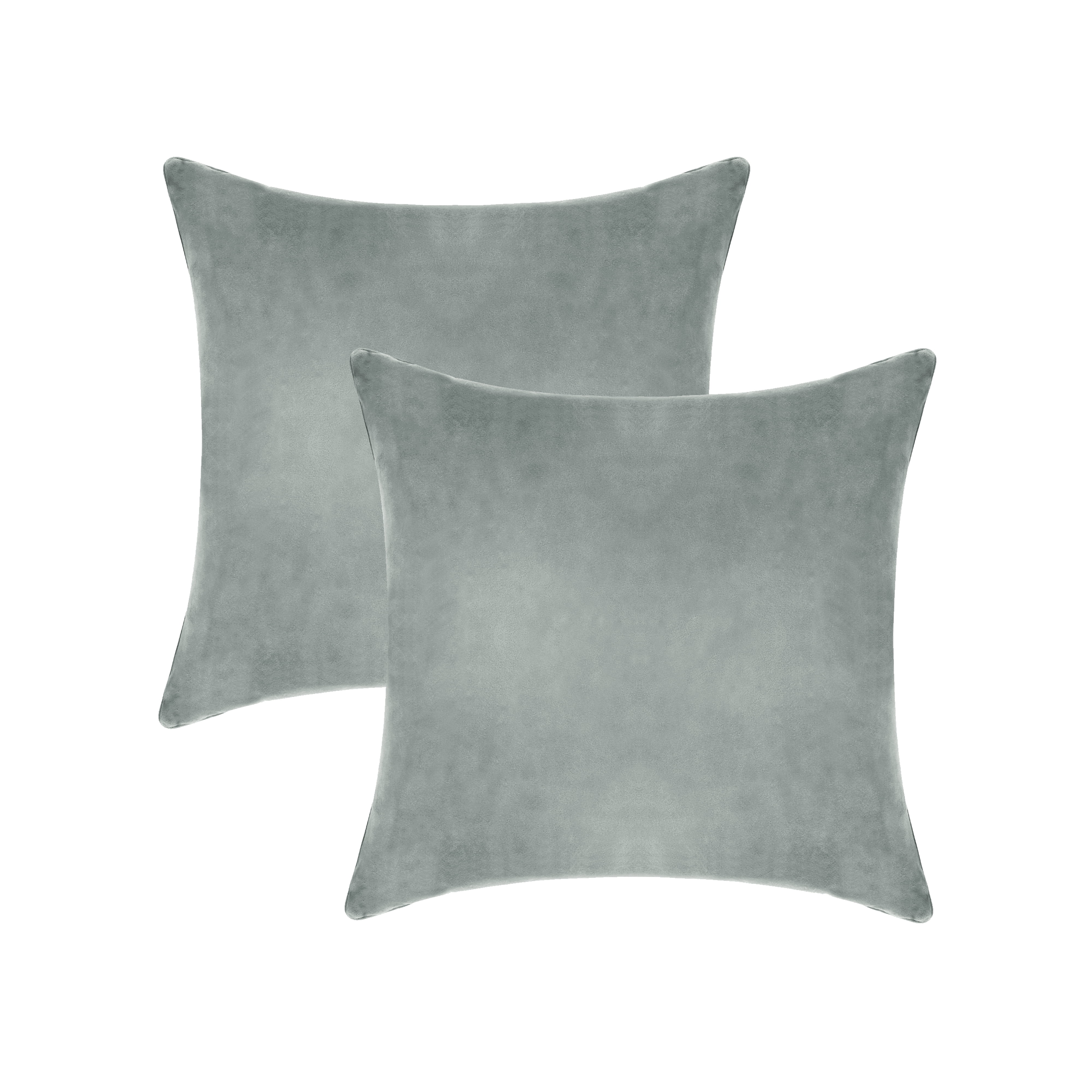 A1HC Hypoallergenic Down Alternative Pillow Inserts, 20x20 in, Square, Pack of 2, Dove Grey