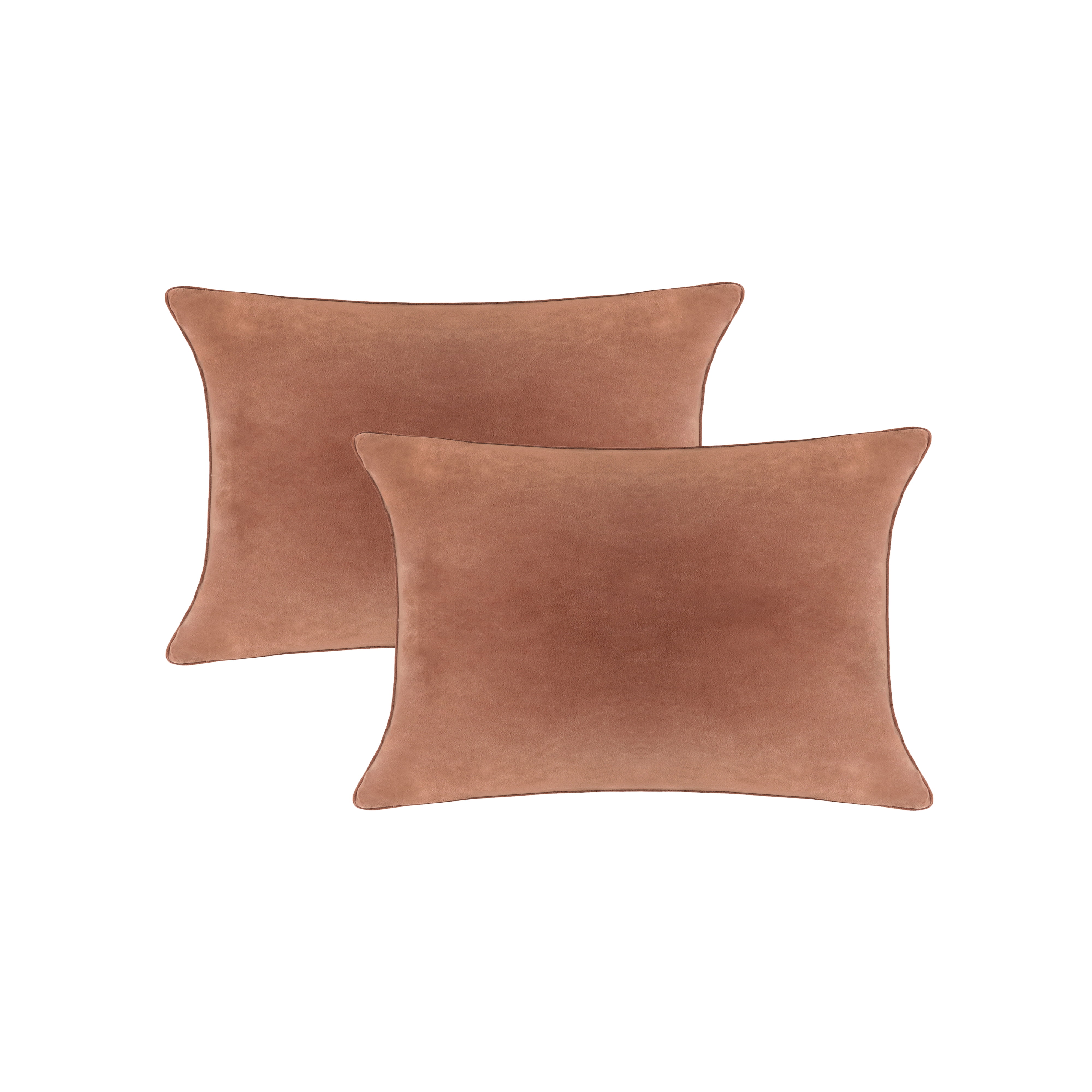 A1HC Hypoallergenic Down Alternative Pillow Inserts, 12x20 in, Rectangular, Pack of 2, Irish Coffee