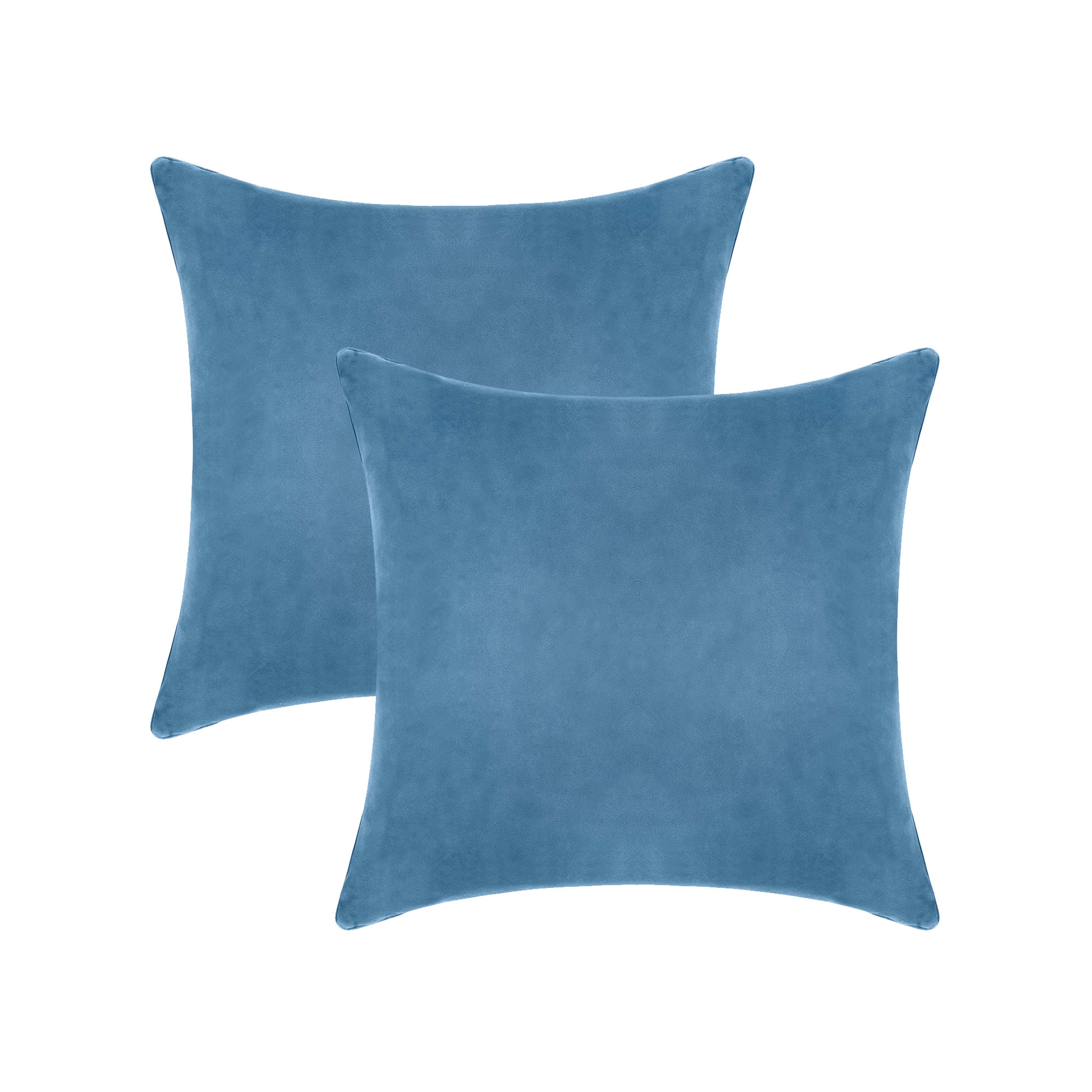 A1HC Hypoallergenic Down Alternative Pillow Inserts, 20x20 in, Square, Pack of 2, Navy Blue