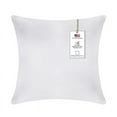 thumbnail image 1 of A1HC Hypoallergenic Down Alternative Decorative Throw Pillow, 18x18 in, Square, Pack of 1, White, 1 of 5