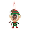 thumbnail image 1 of A1U Felt Photo Frame Character Ornaments Elves, Christmas Holiday Felt Party Gift Favor Home School Hanging Loops Crafts Accessories Mantle Banisters Walls Art Decorations, 1 ct. (6.9x5.4-in.), 1 of 7