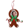 thumbnail image 1 of A1U Felt Photo Frame Character Ornaments GINGERBREAD MEN, Christmas Holiday Felt Party Gift Favor Home School Hanging Loops Crafts Accessories Mantle Banisters Art Decorations, 1 ct. (6.9x5.4-in.), 1 of 7