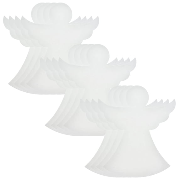A1U Foam Christmas Shapes, Holiday Party Gift Favor Art DIY Crafts Personalized Ornaments Accessories Hanging Festive Cut-Outs Pattern Designs Home School Decorations, ANGEL 8 in. (1 Pack)