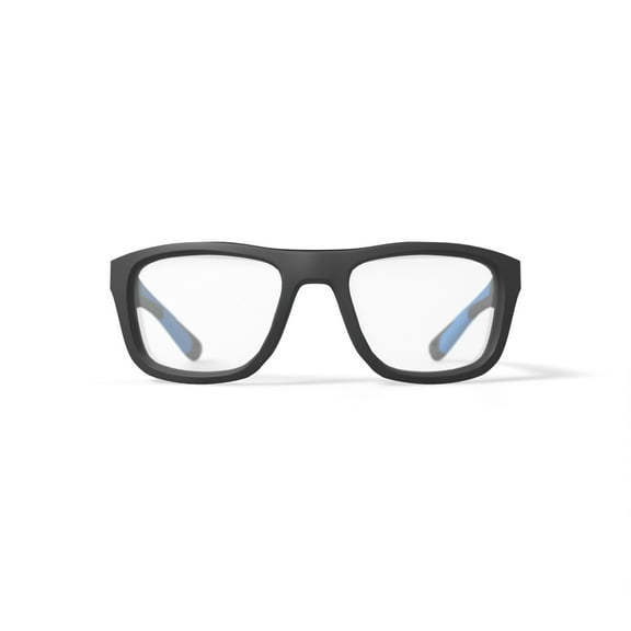 Hilco Vision A2 120 Prescription Safety Glasses, Black/Blue, OSHA Compliant ANSI Z87.1