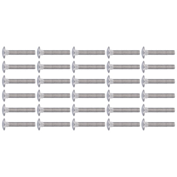 A2-70 Stainless Steel Carriage Bolts M10 x 1.5 Pitch Squares Neck Round Domed Head Screws for Heavy Machinery, 2.17 inches / 5.5 cm Length, 30 Pack