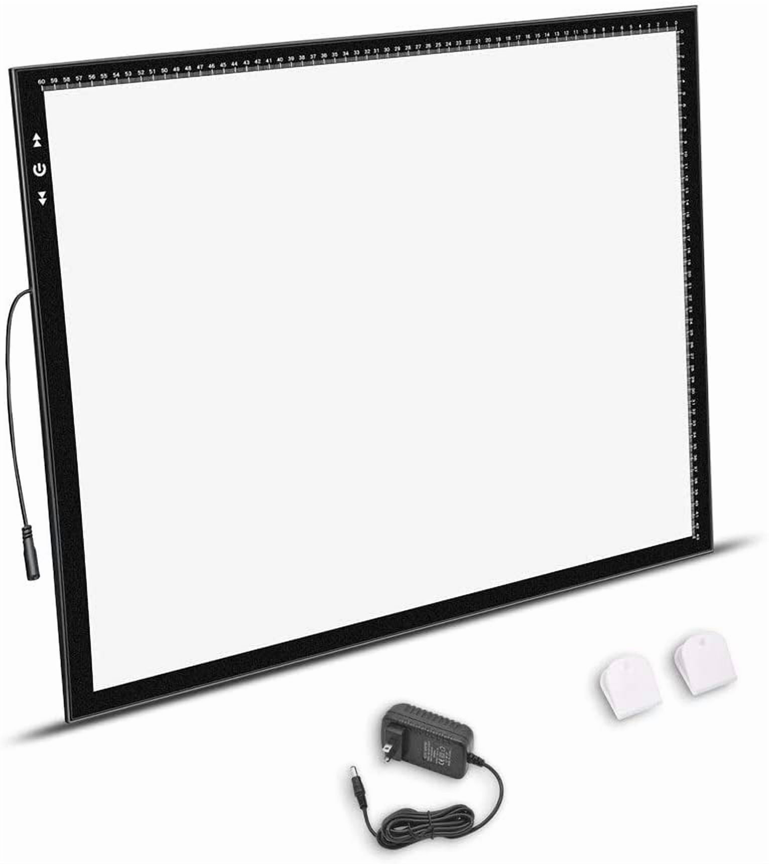 A2 Artist tracing Light Box Copy Table 12V2A Adapter Dimmerable 5000 Lux Lock/Unlock Button Artcraft Light Pad for Tatto Drawing, Sketching, Animation,Diamond Painting