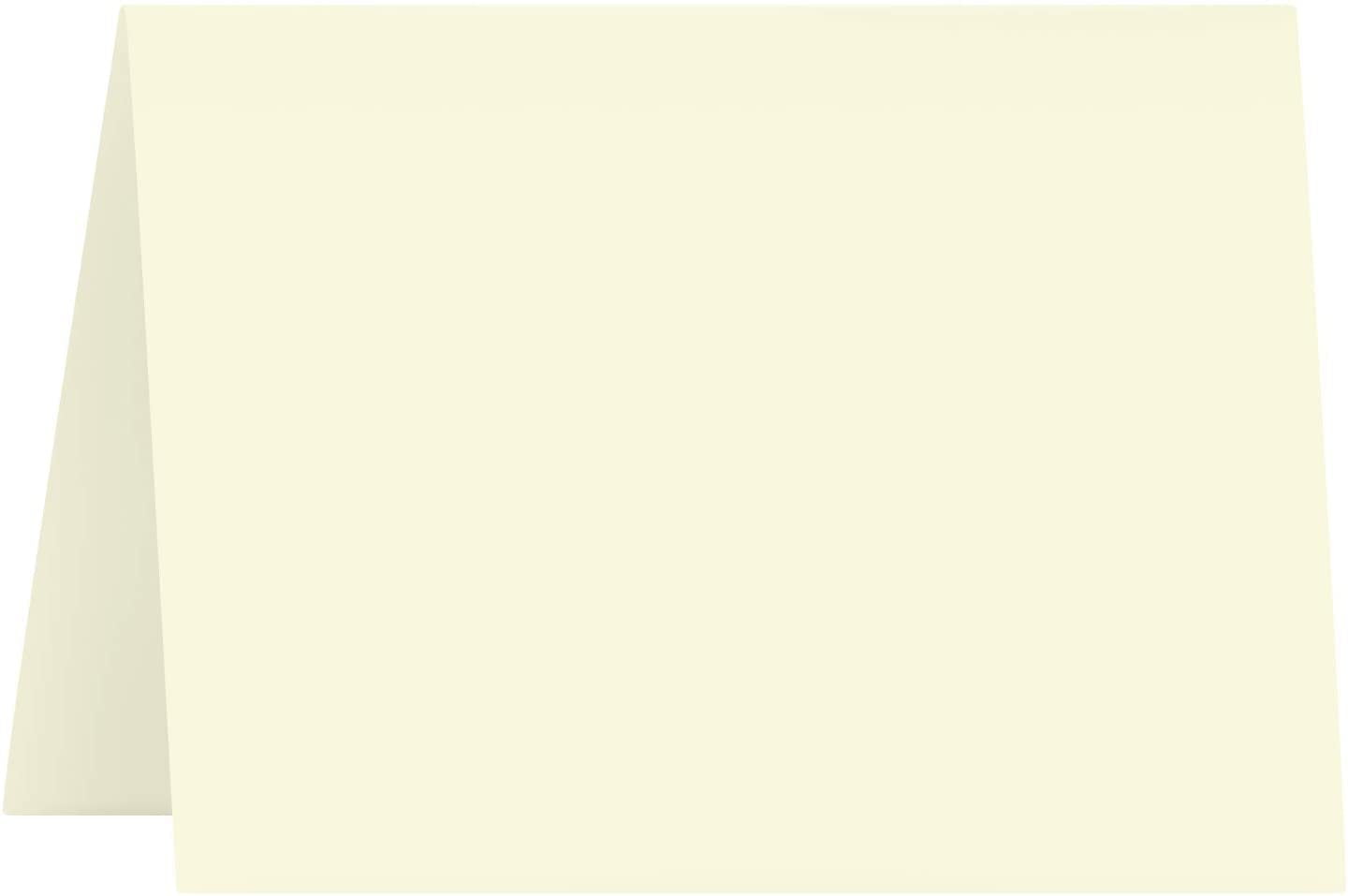 A2 Blank Cream Foldover Greeting Cards  Great for Holiday, Weddings, Announcements, Invitations | 4 1/4 X 5 1/2 (When Folded) | Durable and Thick 80lb (216gsm) Card Stock | 50 per Pack