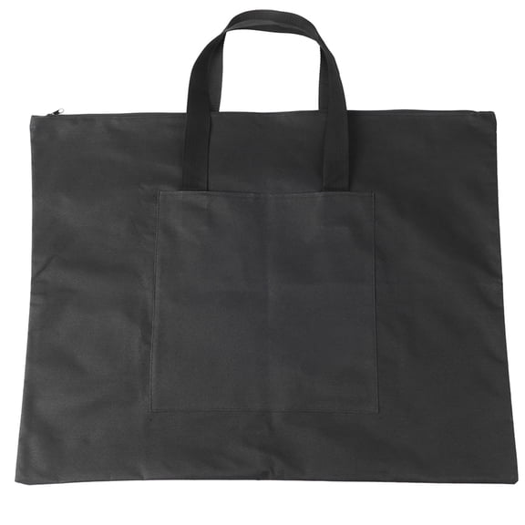A2 Canvas Portfolio Case For Art, Maps  Documents, Secure Zipper  Carry Strap