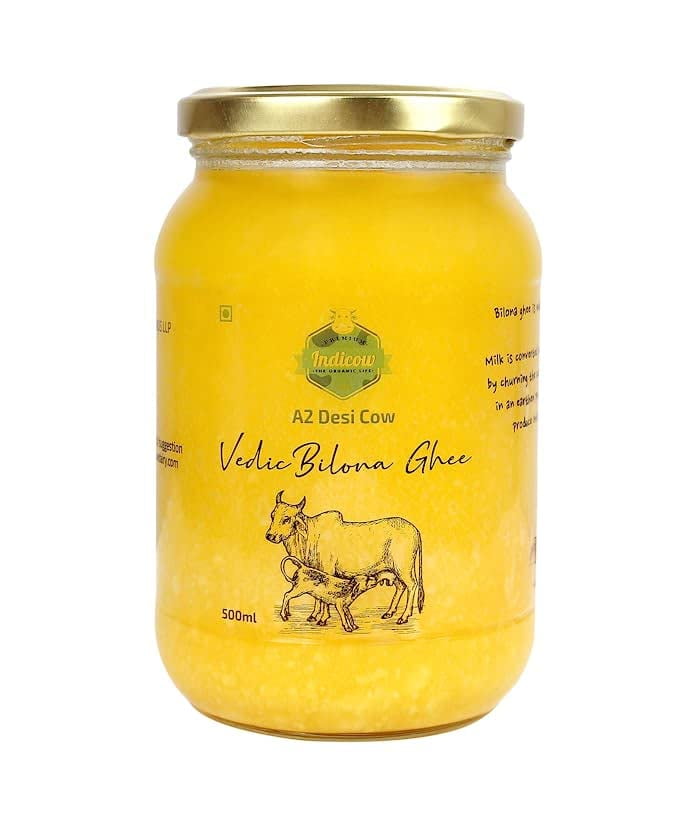 A2 Desi Cow Ghee, Clarified Butter Grass Fed Cows (1000ML(33.8oz