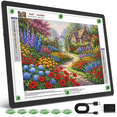 thumbnail image 1 of KOBAIBAN Magnetic A2 Light Pad, 3-Color Modes, 6-Level & Stepless Dimming, Tracing Light Board for Diamond Painting Drawing & Sketching - USB Powered, 1 of 10