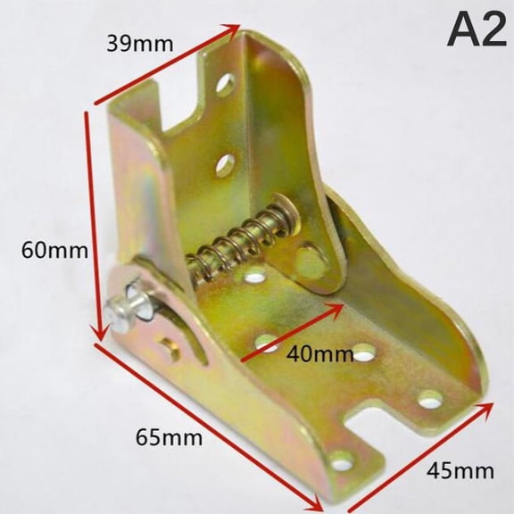 A2-Heavy Duty Self-Locking Folding Hinge, Table and Chair Leg Extension, Foldable Leg Hinges, Sofa Bed Hardware, Lifting Bracket, 90